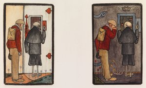 The Peasant and Death at the Gates of Heaven and Hell by Hugo Simberg