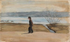 The Wounded Angel, landscape study by Hugo Simberg