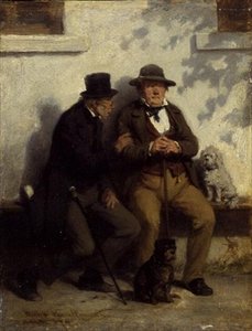 Two Men with Their Dogs
