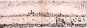 View of London from the south by Hugue Picart