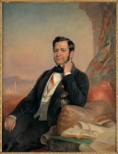 Portrait of Ferdinand de Lesseps by Hugues Foureau