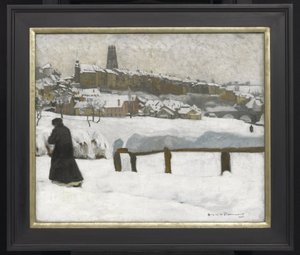 Freiburg in the Snow by Hugues de Beaumont