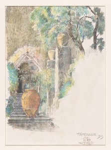 Stairs in Garden at Taormina