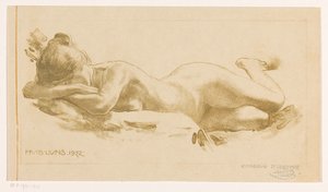 Reclining nude woman