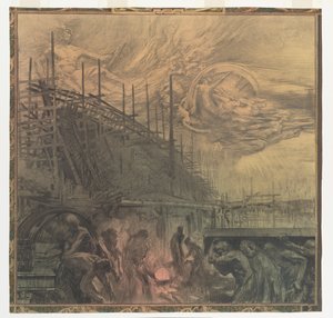 Industry. Design for a Mural in Rotterdam by Huib Luns