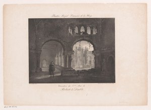 Stage Set for the Opera Robert le Diable