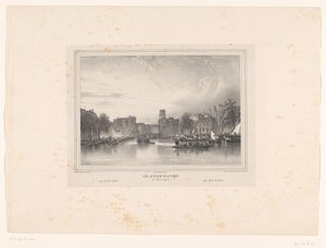 View of the Old Harbor in Rotterdam by Huib van Hove Bz