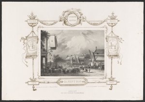 Procession with a Printing Press, 1836 by Huib van Hove Bz