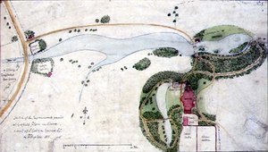 A Garden Plan for Gosfield Place, Essex by Humphry Repton