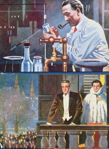 Albert von Szent-Gyorgyi in His Laboratory and Celebrating His Nobel Prize Win in 1937