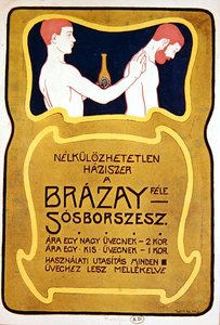 Hungarian advertisement for Eau de Toilette Brazay, c.1900