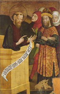 Panel of the former high altarpiece of the Church of Saint Peter and Saint Paul in Csíksomlyó, c.1480 by Hungarian School