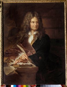 Portrait of Nicolas Boileau by Hyacinthe (studio of) Rigaud