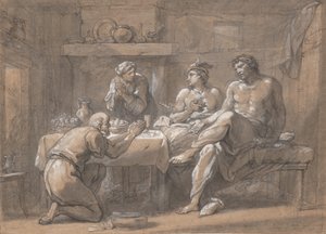 Jupiter and Mercury in the House of Baucis and Philemon by Hyacinthe Collin de Vermont