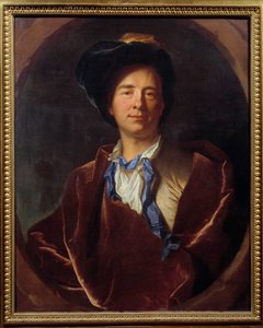 Portrait of Bernard Le Bouyer de Fontenelle, French writer by Hyacinthe Francois Rigaud