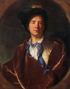 Portrait of Bernard Le Bovier de Fontenelle by Hyacinthe Francois Rigaud