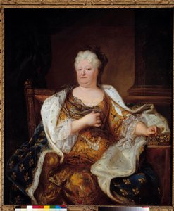 Portrait of Princess Palatine Charlotte Elisabeth de Baviere by Hyacinthe Francois Rigaud
