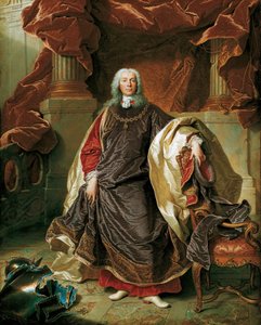 Portrait of Prince Joseph Wenzel I of Liechtenstein by Hyacinthe François Honoré Rigaud