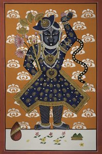 Divine Blue Krishna Child by IMAGINEERS STUDIO