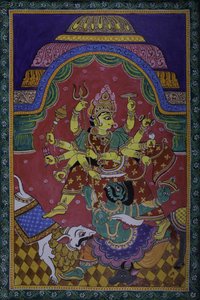 Durga Slaying Demon