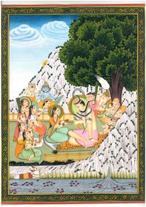 Shiva and Parvati in Divine Gathering by IMAGINEERS STUDIO