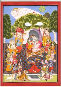 Shiva Parvati Divine Gathering