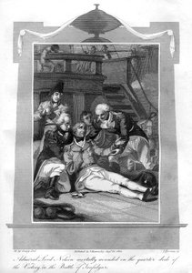 Admiral Nelson Lying Mortally Wounded on the Quarter Deck of HMS Victory