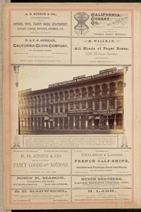 Building on Market Street, San Francisco by I. W. Taber