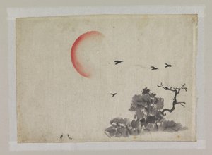 Landscape with Setting Sun by Ichirakasai