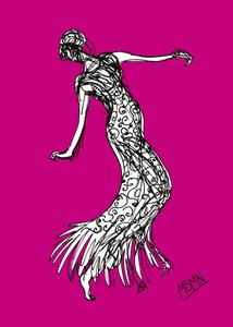 Graceful Magenta Dance by Ida Publishing
