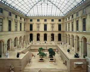 The Puget Courtyard in the Louvre Museum by Ieoh Ming Pei