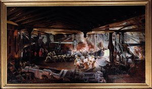 Forging with a drummer hammer by Ignace Francois Bonhomme