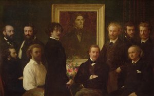 Homage to Delacroix by Ignace Henri Jean Fantin Latour