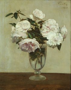 Pink Roses by Ignace Henri Jean Fantin Latour