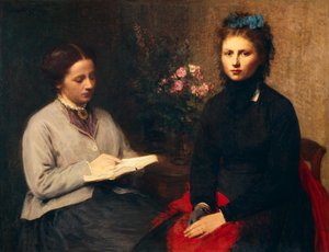 Reading by Ignace Henri Jean Fantin Latour
