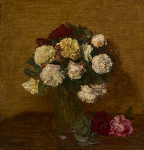 Roses in a Vase, 1878 by Ignace Henri Jean Fantin Latour