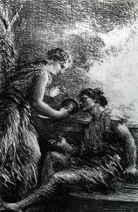 Sieglinde and Siegmund, Scene from Wagner