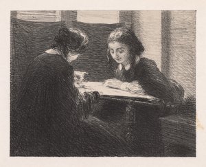 The Embroiderers by Ignace Henri Jean Fantin Latour