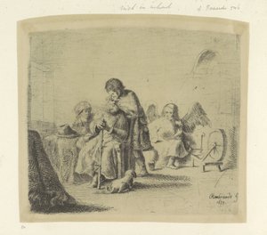 Healing of the Blind Tobias Recueil de quatre-vingt-cinq estampes originales (series title)