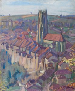 View of Fribourg by Ignace Nazaire Oswald Pilloud