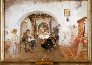 Interior of a farm in Valencia in Spain