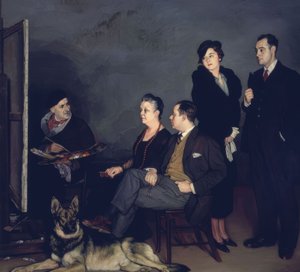 The Painter and His Family – 1937 – Oil on Canvas