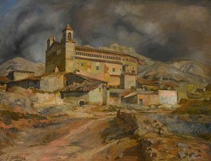 The Church at Maluenda, c. 1924 by Ignacio Zuloaga y Zabaleto