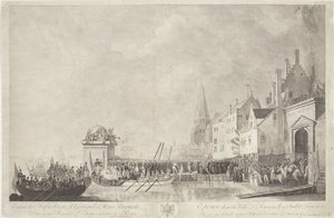 Arrival of Napoleon and Josephine in Antwerp, 1803 by Ignatius Joseph van den Berghe
