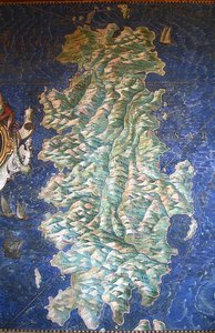 Map of Sardinia by Ignazio Danti