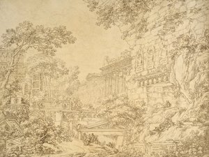 Landscape with Ruins by Ignazio Degotti