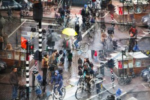 Bustling Urban Rainy Day by Igor Shrayer