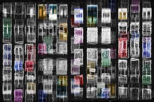 Colorful City Windows