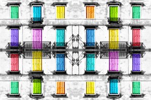 Vibrant Window Facade by Igor Shrayer