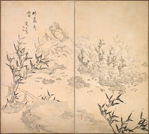 Bamboo in Fine Weather after Rain, mid-1700s by Taiga Ike
